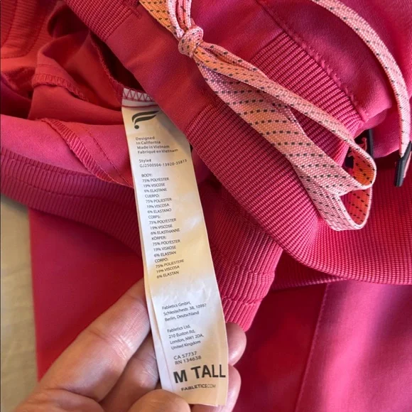 Fabletics Pink Gelato Women's scrub joggers only - Picture 4 of 5